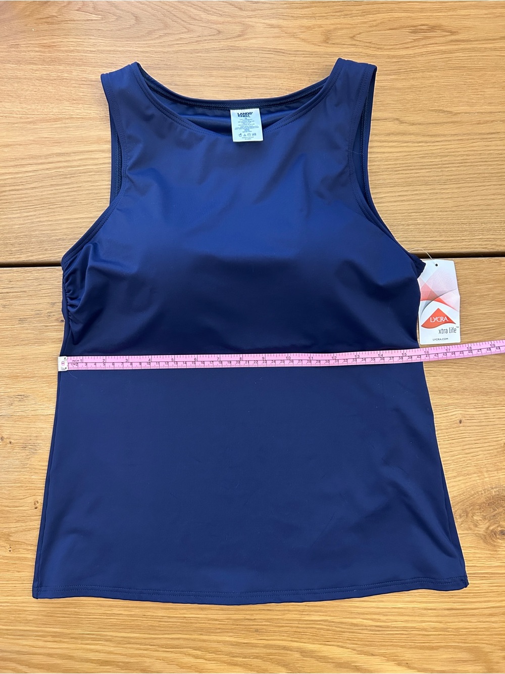 Lands' End NWT Women’s Size 10 Navy 2-Piece Swim Suit - Tankini + Swim Bottoms - Picture 5 of 16